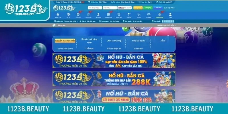 Các chương trình ưu đãi thú vị khi tham gia 123B cực hot