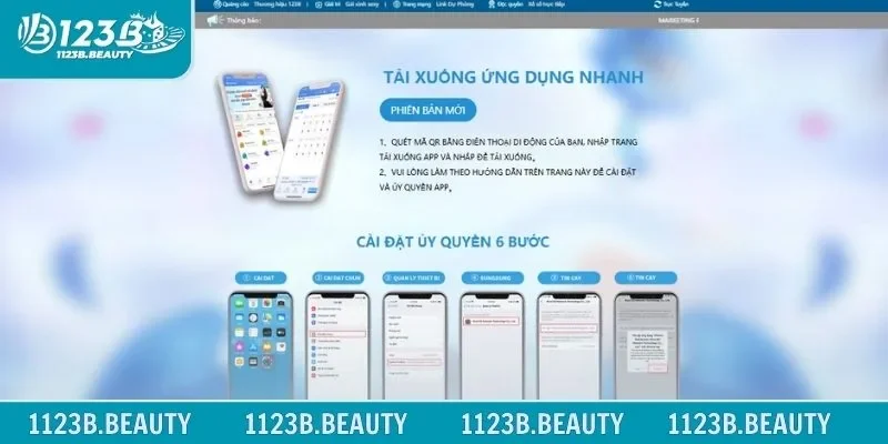 Hướng dẫn tải ứng dụng tại sân chơi 123B mới nhất